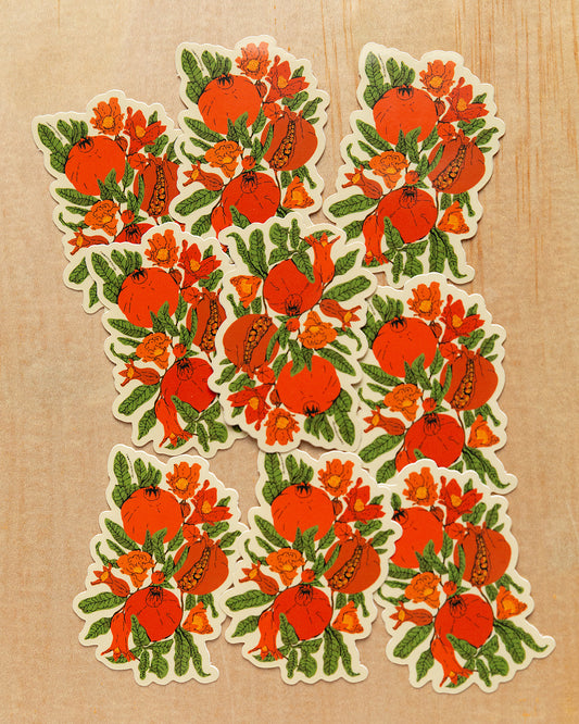 Abundance Pomegranates Sticker