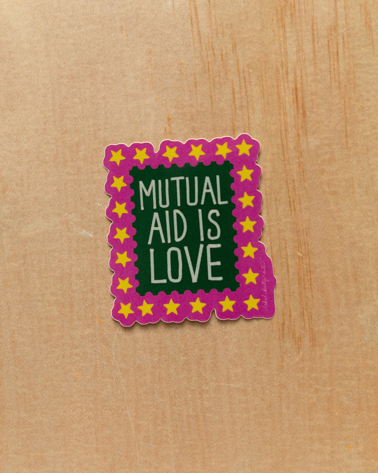 Mutual Aid is Love Sticker
