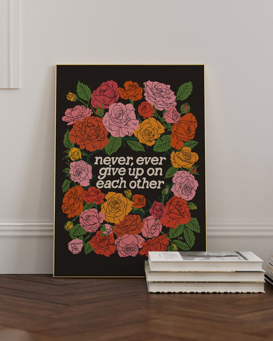 Never Give Up Print