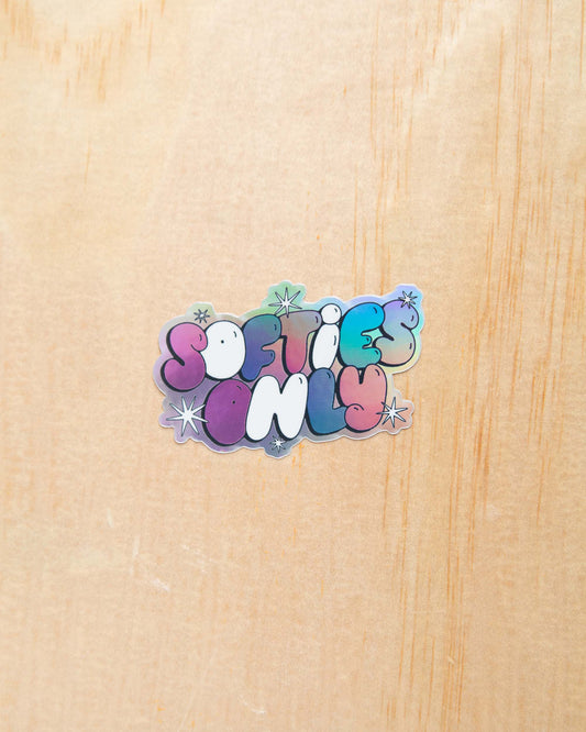 Softies Only Sticker