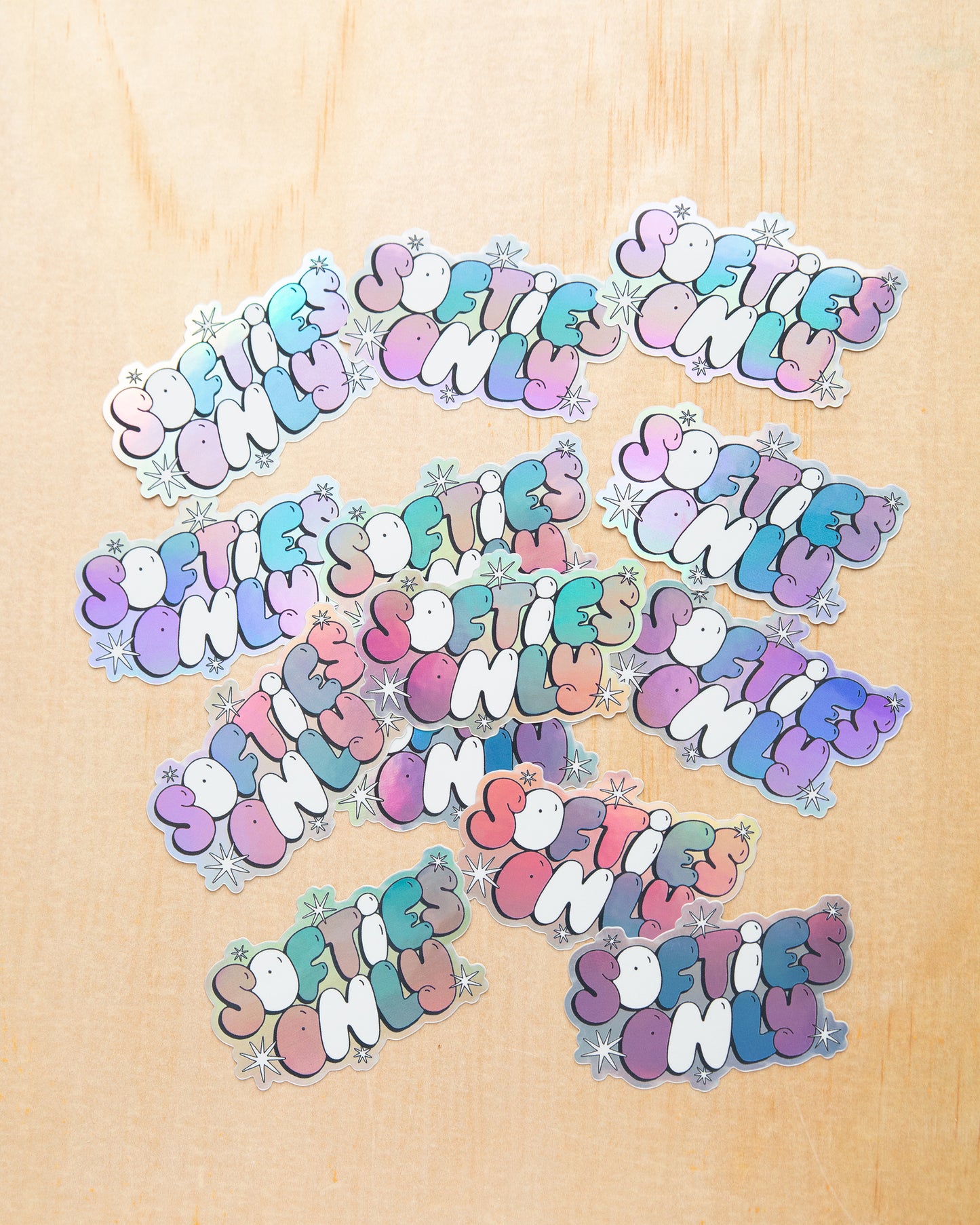 Softies Only Sticker
