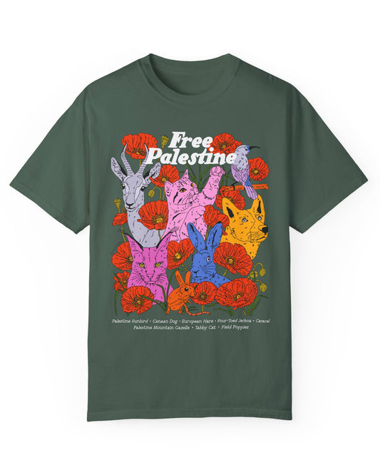 Free Palestine Animal Justice T-shirt