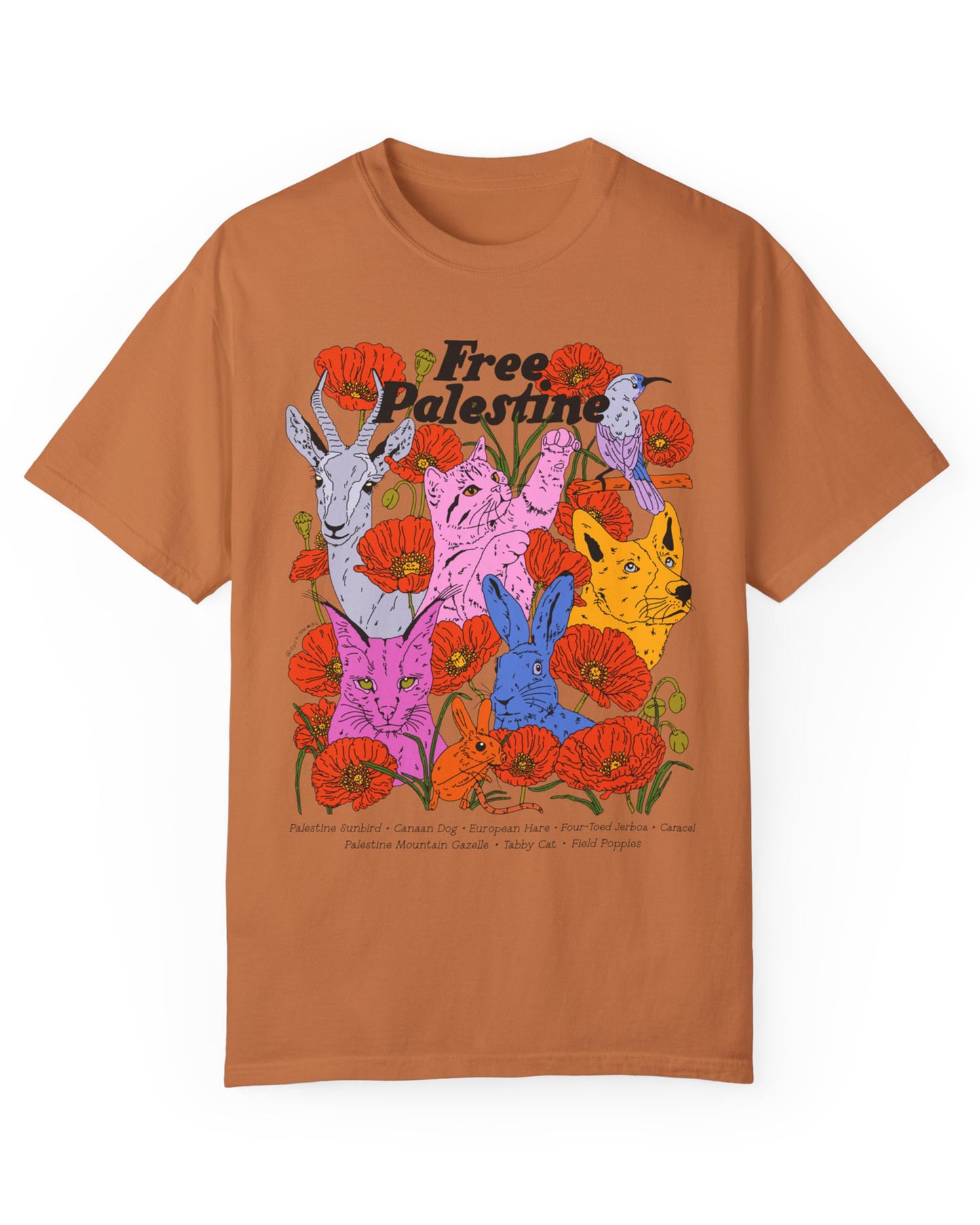 Free Palestine Animal Justice T-shirt