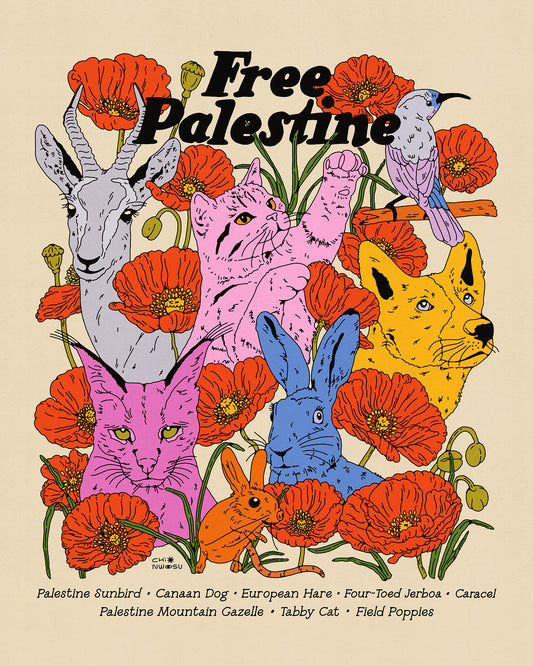 Free Palestine Animals & Plants Print