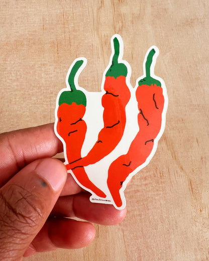 Sticker Chilies Chili Peppers Sticker – Little Gaze