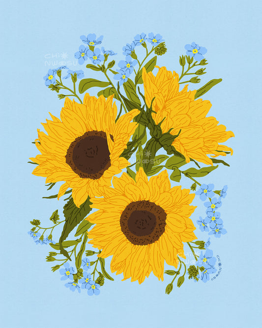 Sunflowers Print