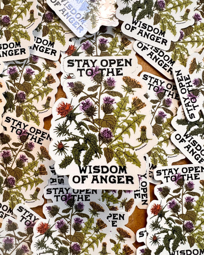 Wisdom of Anger Sticker