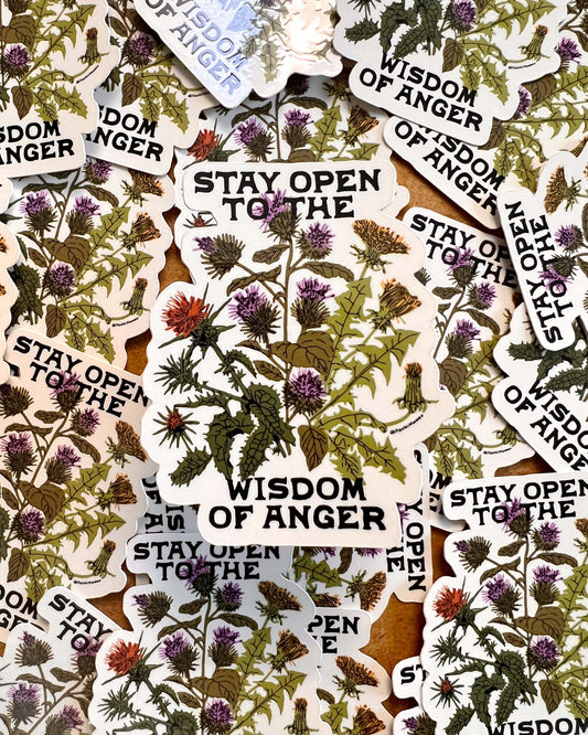 Wisdom of Anger Sticker