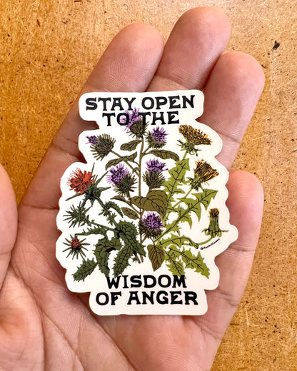 Wisdom of Anger Sticker
