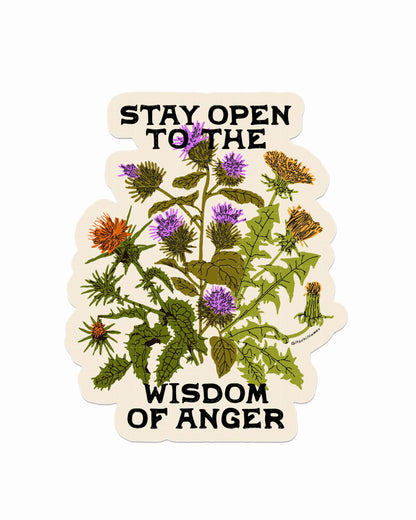 Wisdom of Anger Sticker