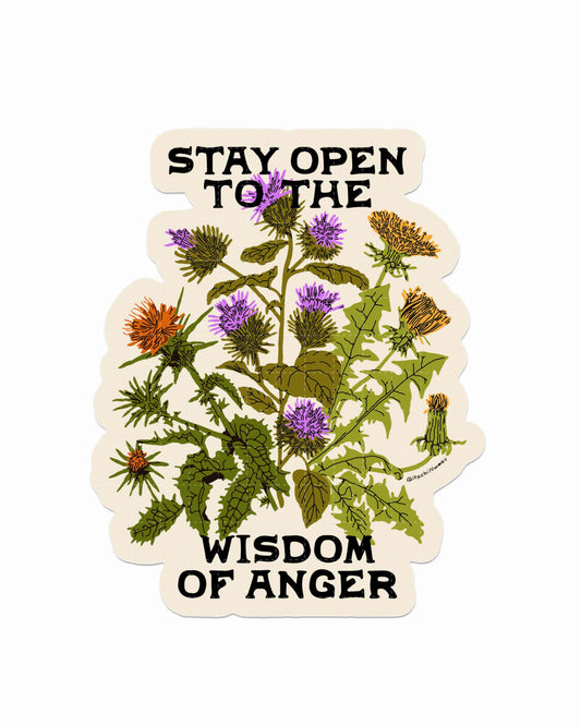 Wisdom of Anger Sticker