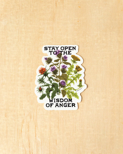 Wisdom of Anger Sticker