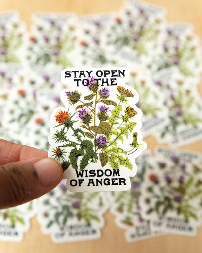 Wisdom of Anger Sticker