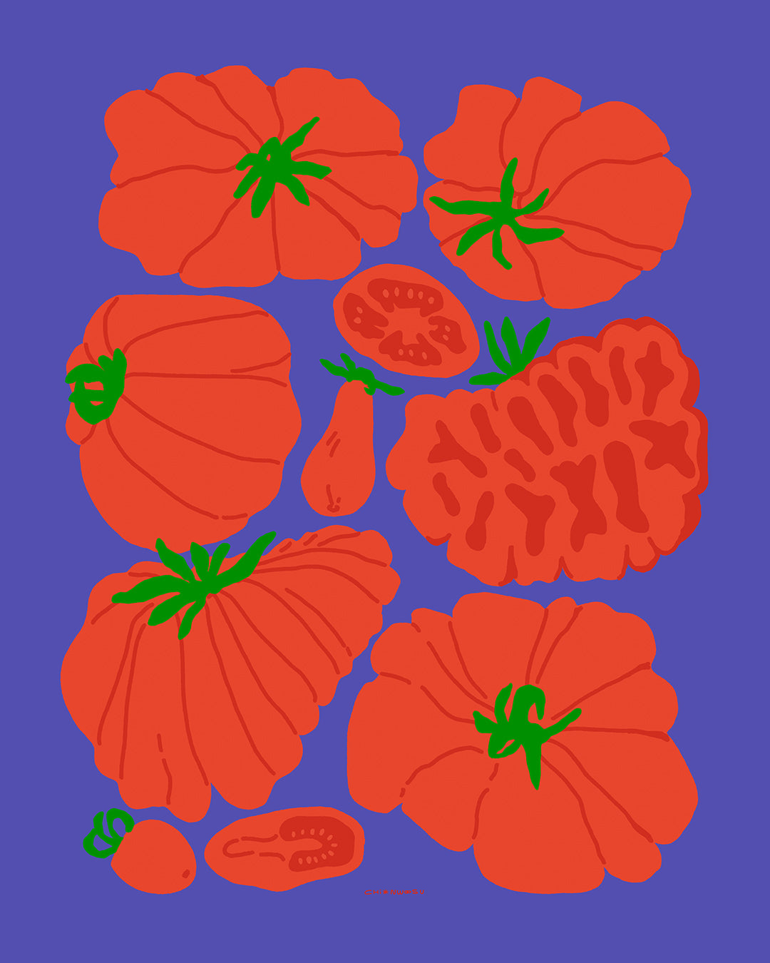 Heirloom Tomatoes Print